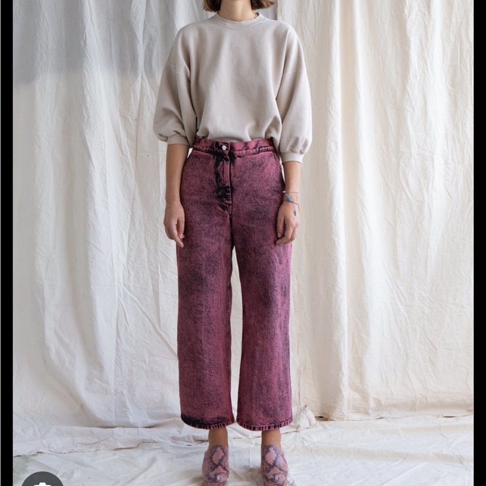 Rachel Comey wide leg “bishop” jean size women’s 8 guava acid wash